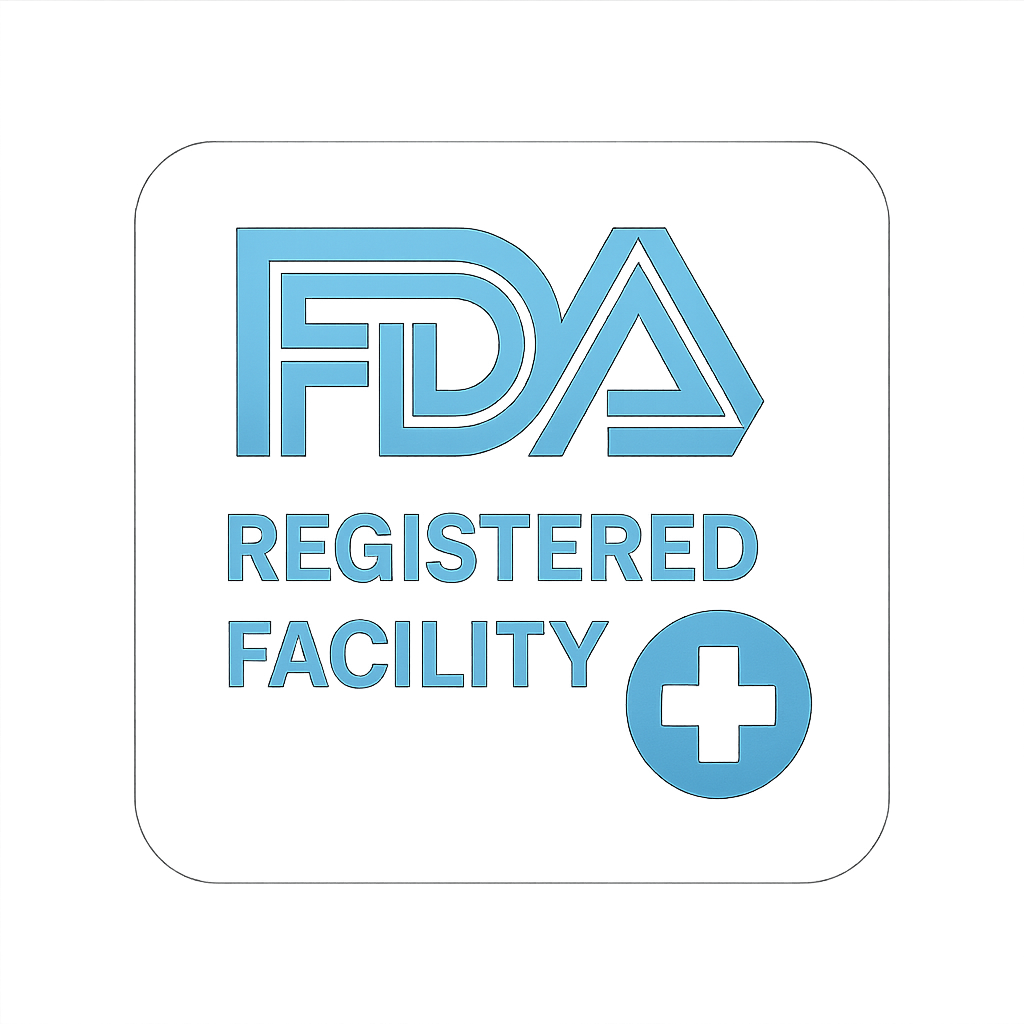 FDA Registered facility badge